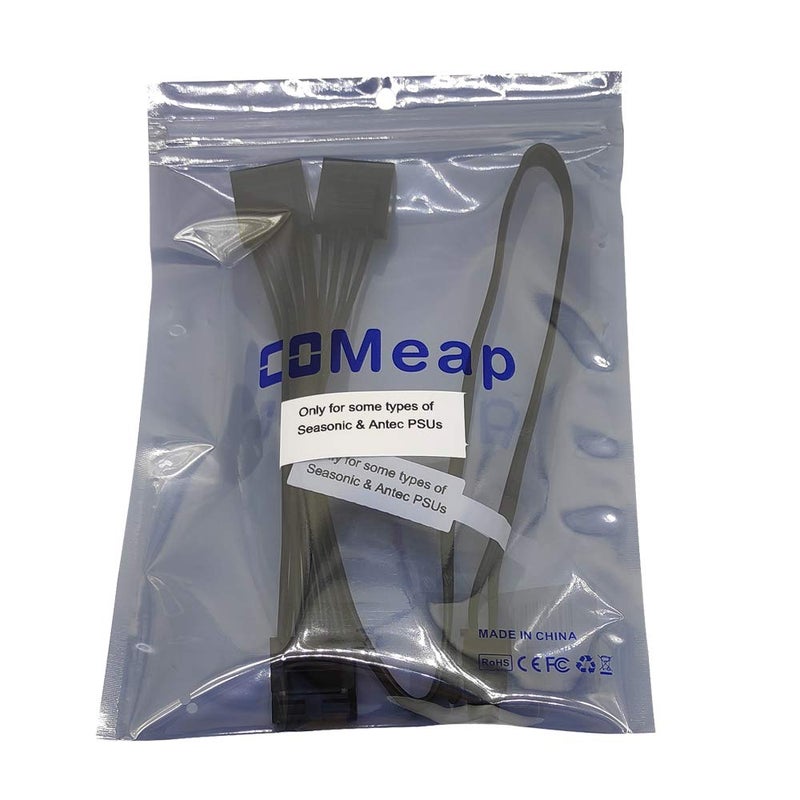 COMeap Molex Power Cable for Seasonic Antec PSUs, 6 Pin to 3X 4 Pin Molex Hard Drive Power Adapter Splitter for BTC Mining Riser Card 20-in(50cm) - Image 5